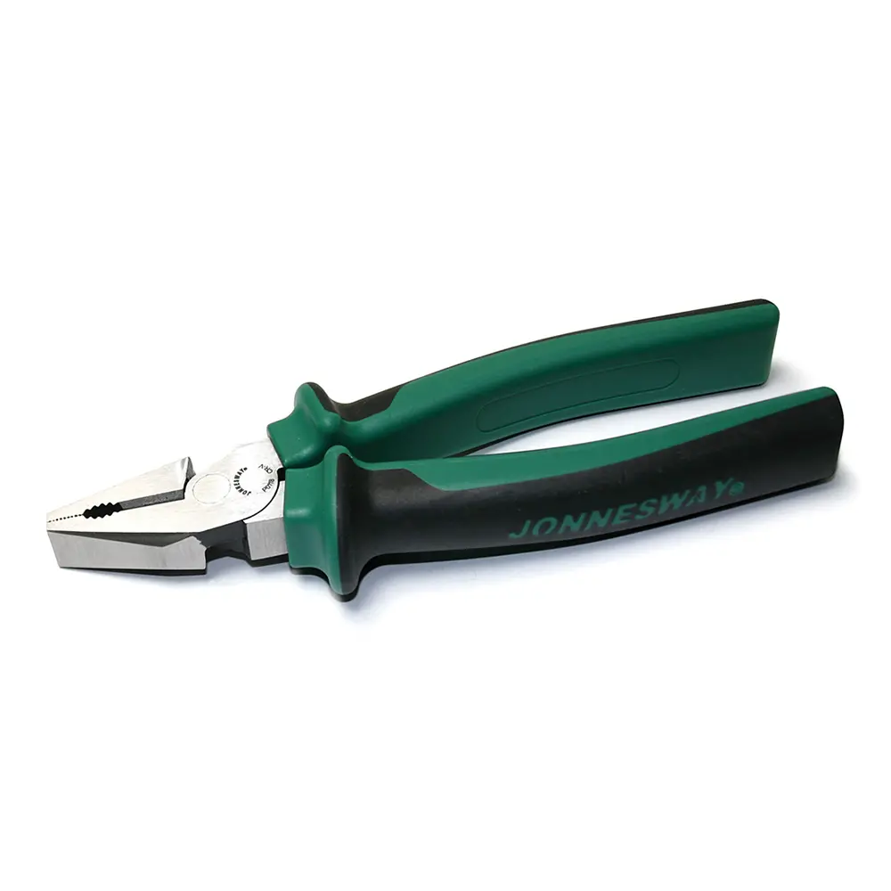 Jonnesway Combination Pliers 8" High Leverage Ergonomic Grip Professional Tools 1