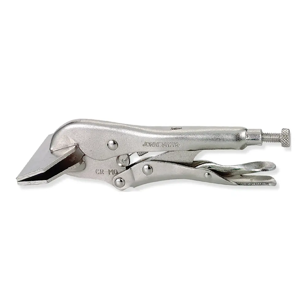 Jonnesway Sheet Metal Locking Pliers 10" Nickel Plated Quick Lock Unlock Tools 1