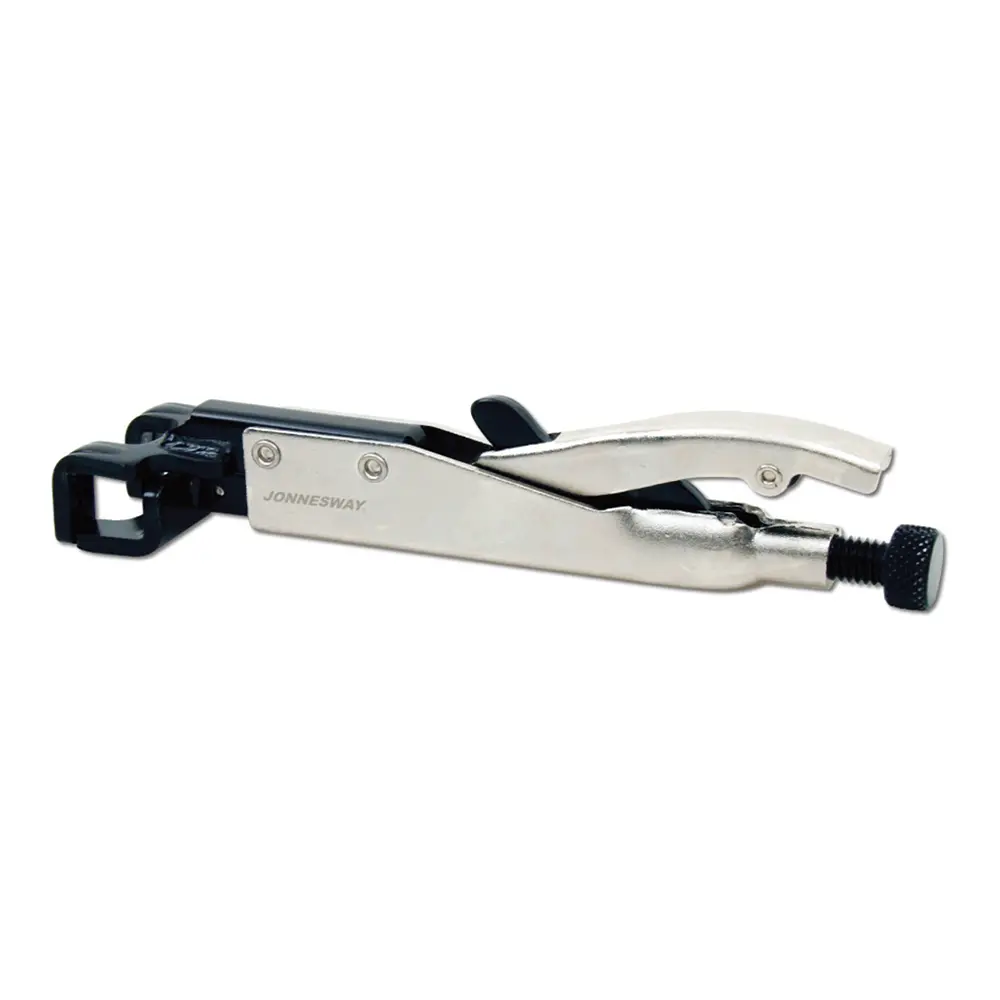 Jonnesway Self Lock Multi Grip Pliers 8" Wide Flat Jaws Welding Clamp Tools 1