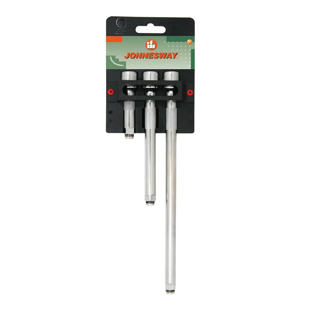 Jonnesway 3 Piece Magnetic Extention Bar Set 3" 6" 10" 3/8" Drive High Quality Tools 1
