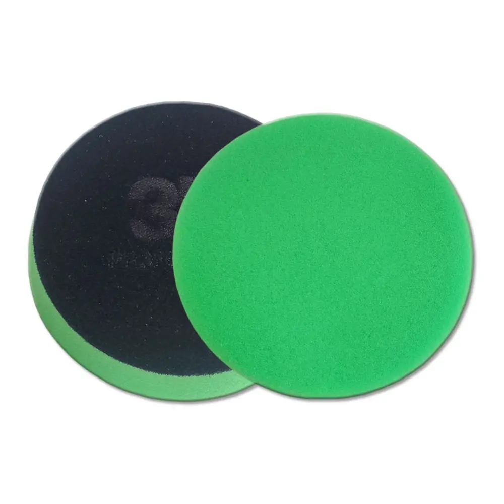 3D Green Foam Cutting Pad 5.5" Hook & Loop Buffing Rotary Orbital 1
