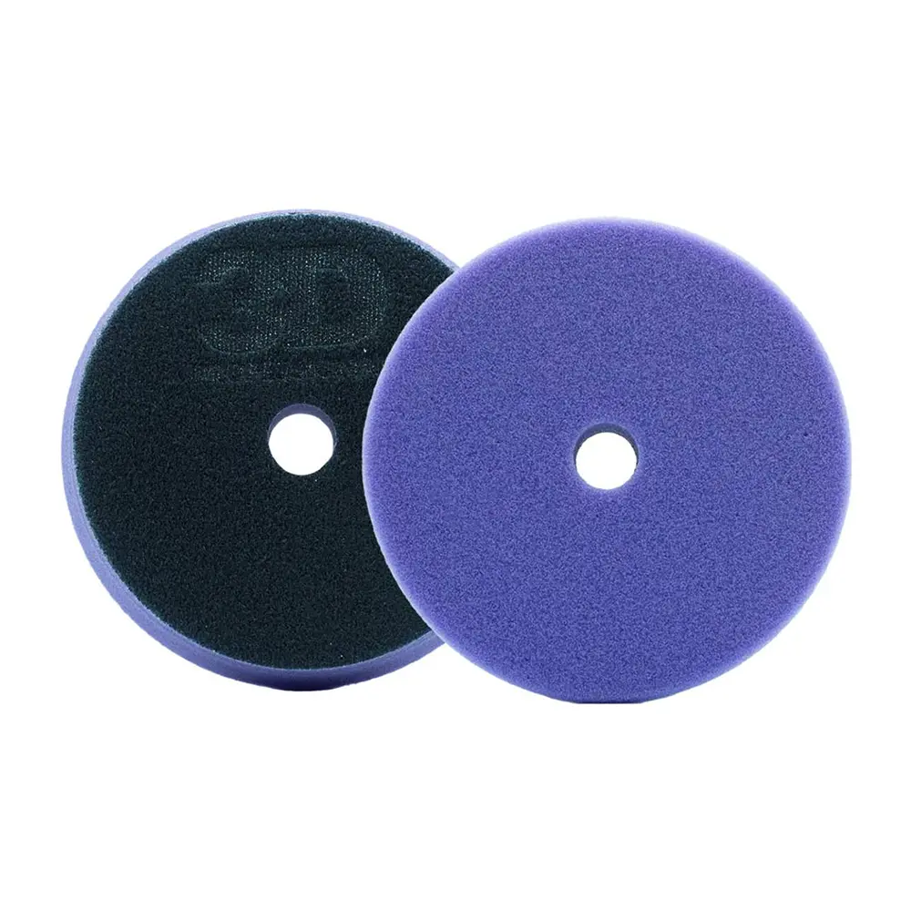 3D Light Purple Foam Polishing Pad 5.5" Hook & Loop Polish Rotary Orbital 1