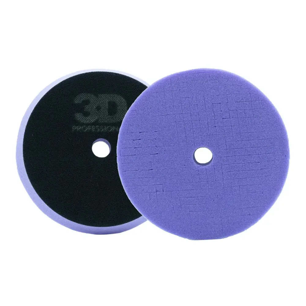Purewax Light Purple Spider-Cut Foam Polishing Pad 6.5" Hook & Loop Polish 1