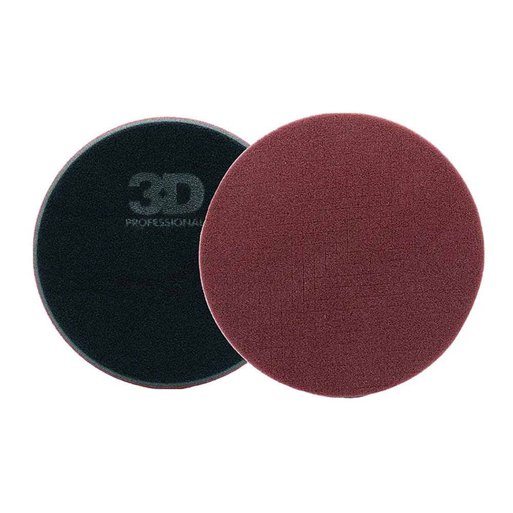 3D Burgundy Spider-Cut Foam Cutting Pad 7.5" Hook & Loop Heavy Cutting 1