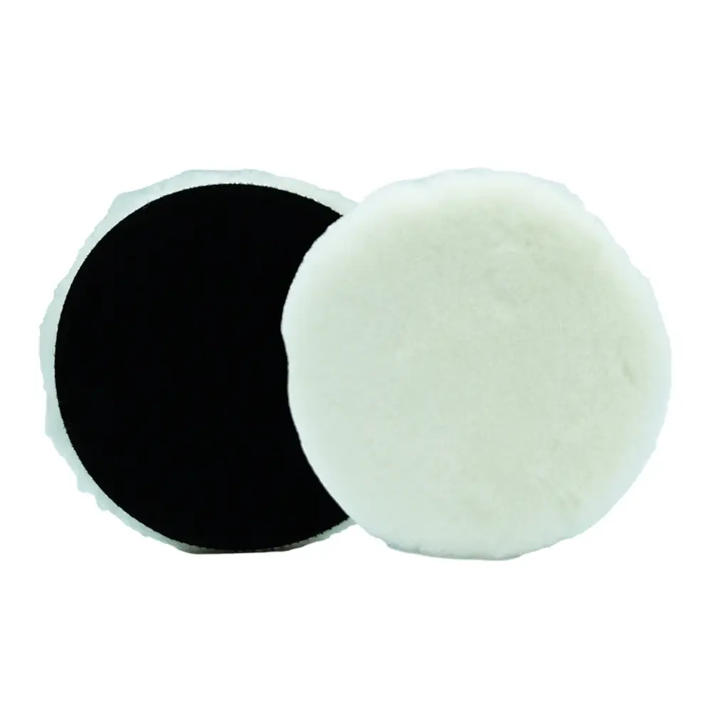 3D Heavy Cutting Pure Lambswool 6'' Car Buffing Polishing Pad Auto Buffer Wool 1