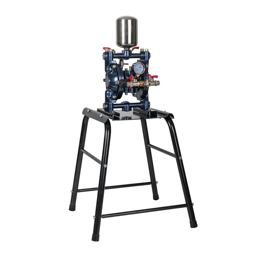 2Spray Double Diaphragm Pump 1/4" With Stand Pumps 20L Drums Spray Paint Adhesive 1