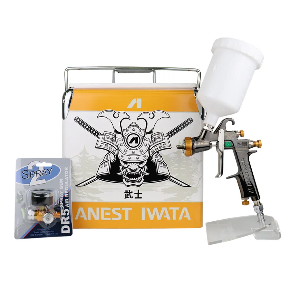 Anest Iwata Limited Edition Samurai W400 Bell Aria 1.3Mm Spray Gun Kit 1