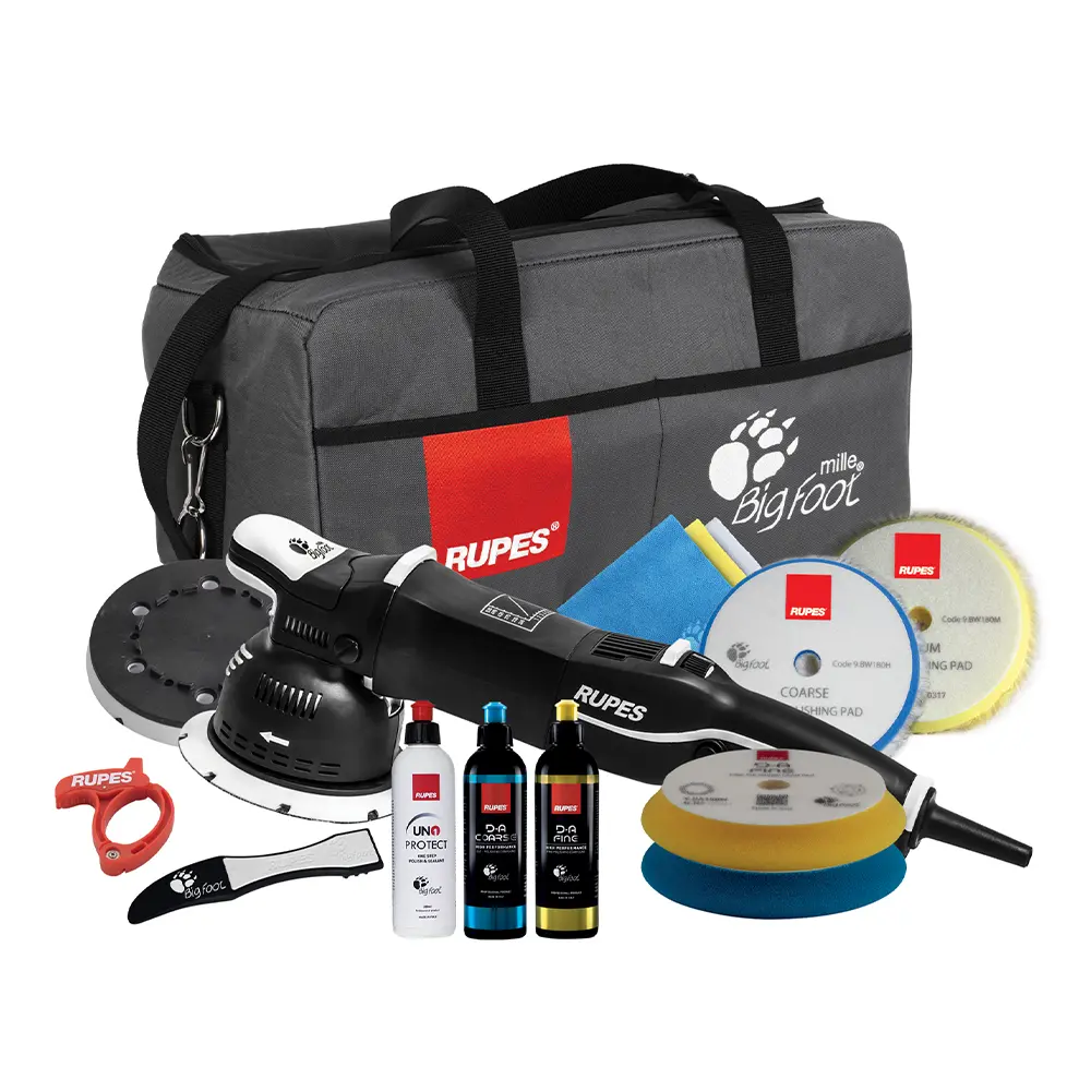 Rupes Bigfoot Lk900e/Lux Dual Action Polisher Deluxe Complete Kit 1