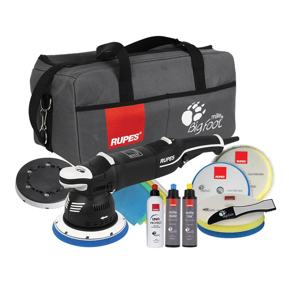 Rupes Bigfoot Mille Lk900e Dual Action Polisher Deluxe Complete Kit Lk900e/Dlx 1