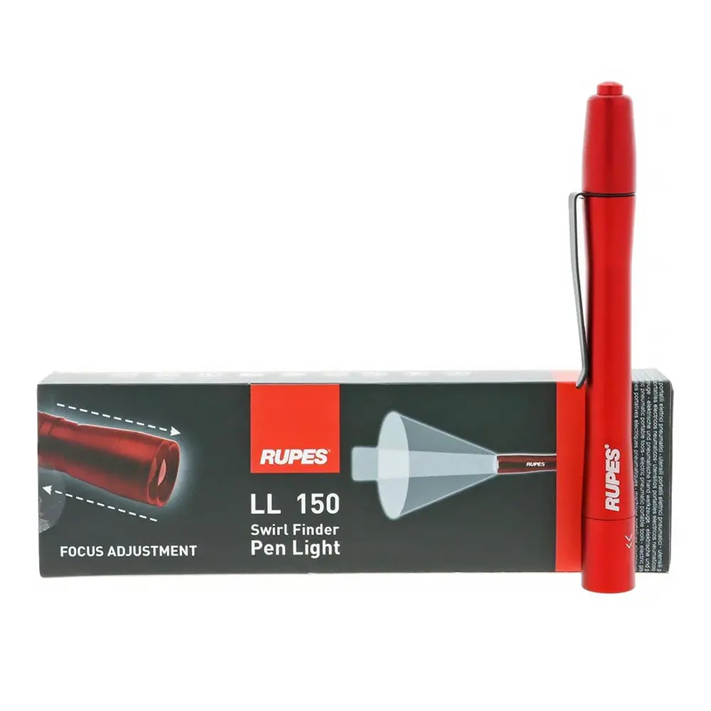 Rupes Red Ll150 Swirl Finder Led Pen Light Paint Inspection Tool Luminous Flux 1