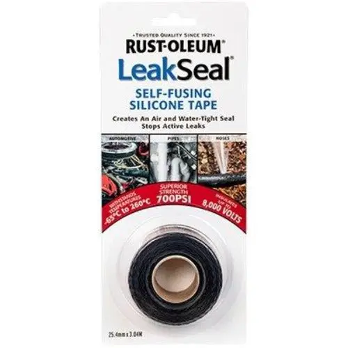 Rustoleum Stops Rust Leakseal Self-Fusing Silicone Tape 3M Matt Black 1