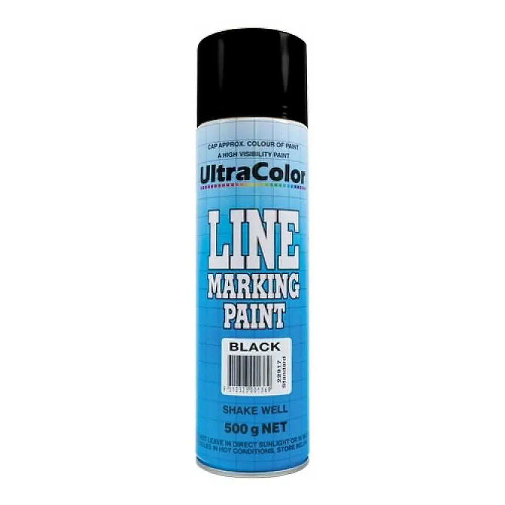 Ultracolor Line Marking Spray Paint Black 500G Aerosol 1