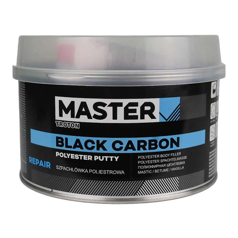 Troton Master Black Carbon 1L With Hardener High-Performance Automotive Coating 1