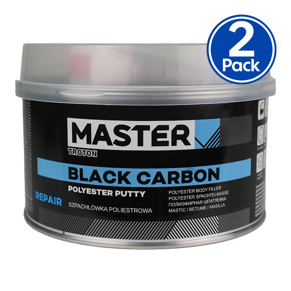 Troton Master Black Carbon 1L With Hardener Automotive Coating X2 1