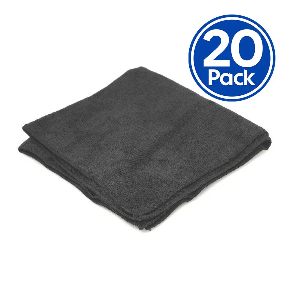 Purewax Grey Microfibre Cloth 400Mm X 400Mm X 20 Pack Edgeless Towel 1