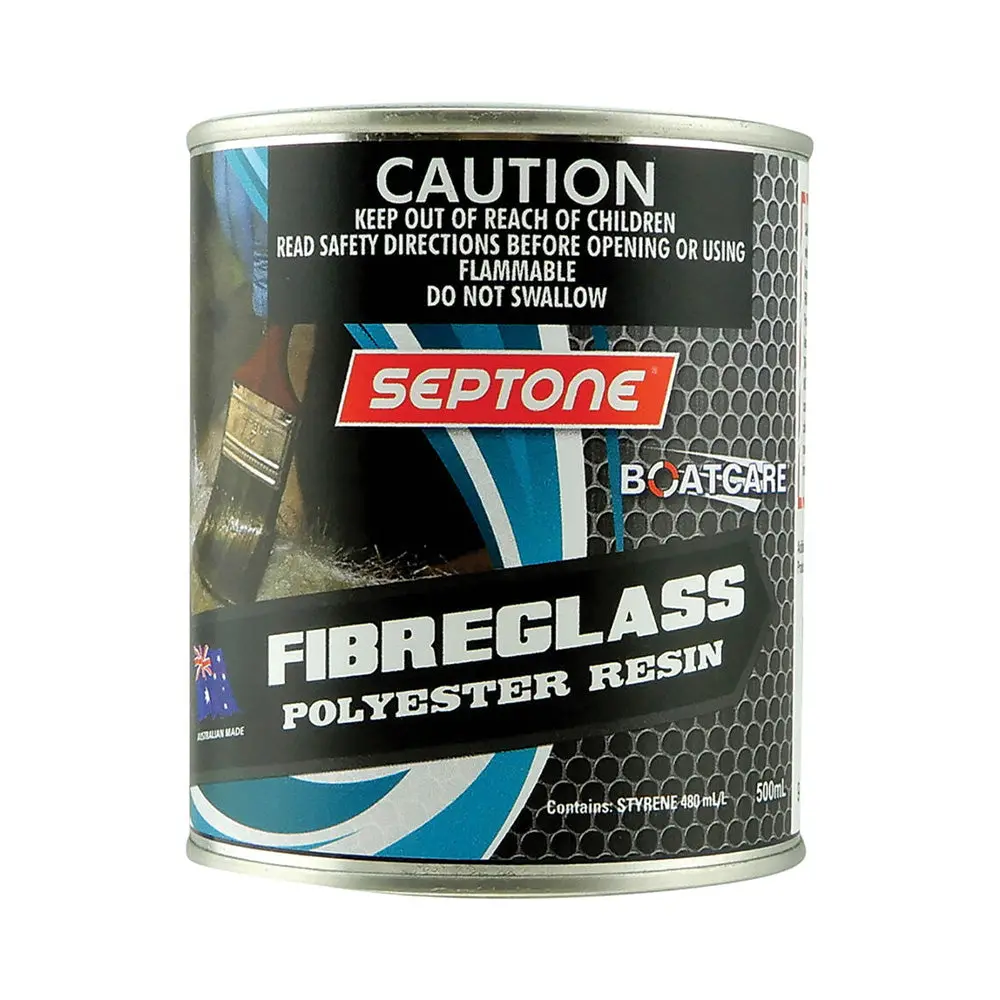 Septone Boatcare Fibreglass Polyester Resin 500Ml Surfboard Esky Marine Repair 1