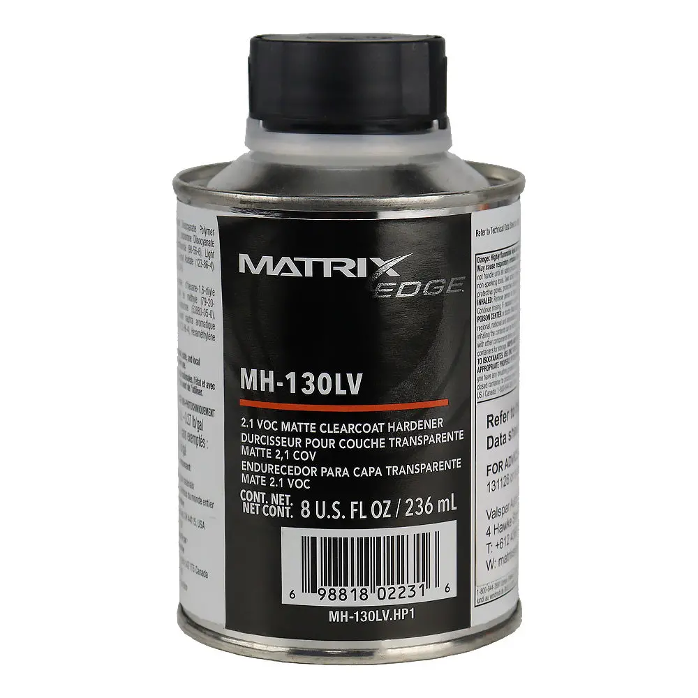 Matrix Edge Mh-130Lv Matt Clearcoat Hardener 2:1 Voc 236Ml Automotive Activator 1