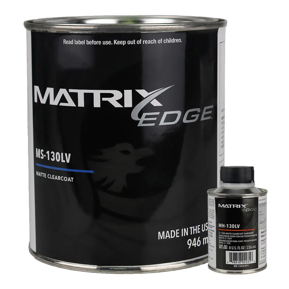 Matrix Edge Ms-130Lv Matt Clearcoat 946Ml + Mh-130Lv Matt Hardener 236Ml 1