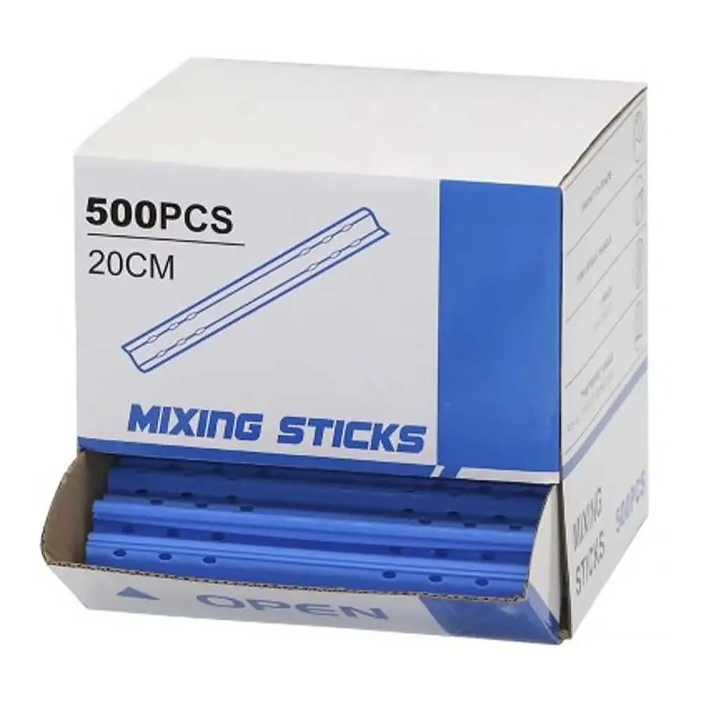 Professional Automotive Blue Plastic Paint Mixing Sticks X 500 Pack Stirring Paddles 1