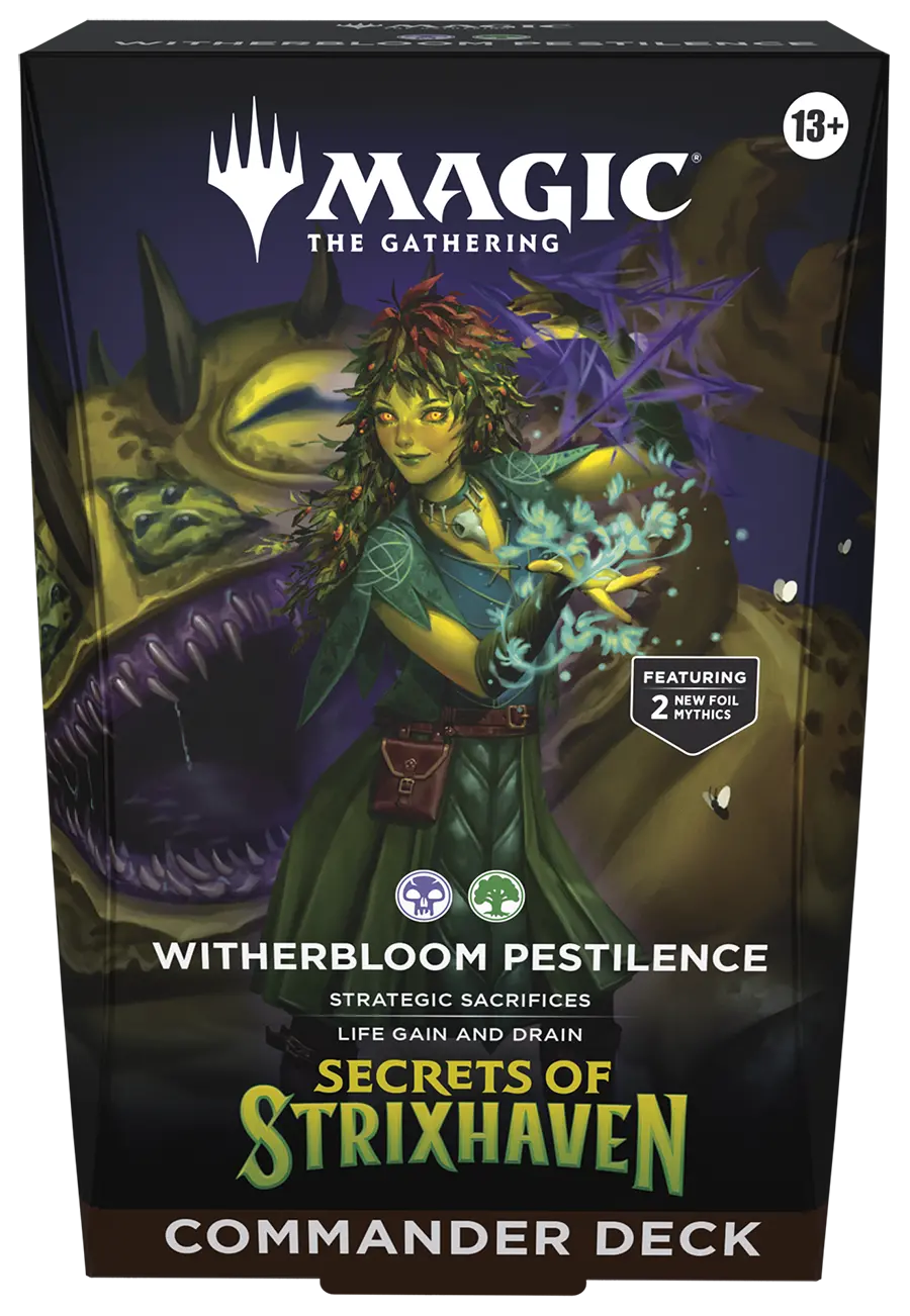 Magic: The Gathering - Secrets Of Strixhaven Witherbloom Pestilence Commander Deck 1