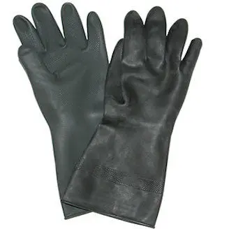 Black Rubber Gloves 1