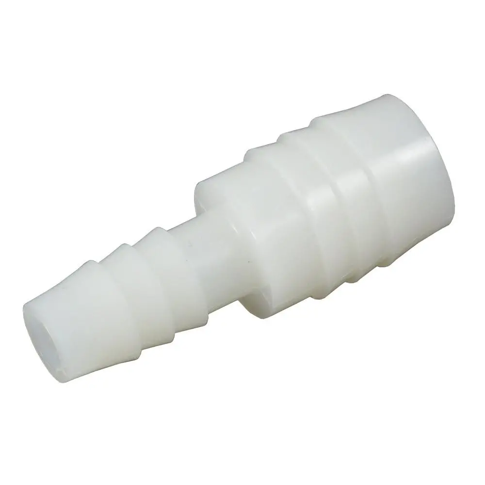 Reducer Fittings, White Nylon, 3/8" Hb X 1/4" Hb Reducer 1