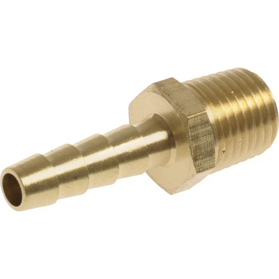 Brass Adapters: Male Npt X Hose Barb (Various Sizes) 1