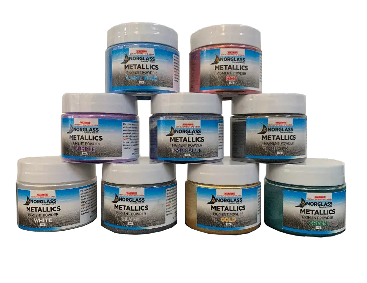 Norglass Liquid Glass Metallic Pigment Powder White 20G 1