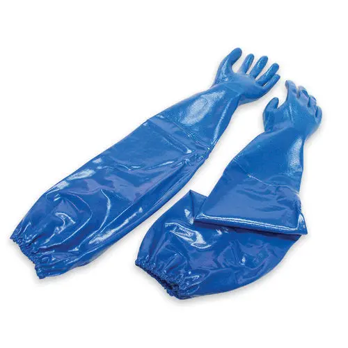 Gloves, Insulated Gauntlet, Shoulder Length, Blue, X-Large 1