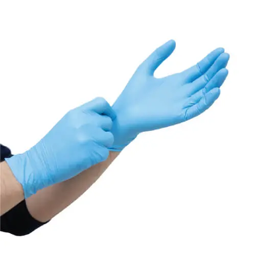Premier P77 Disposable Nitrile Gloves 12" Blue Powder-Free 1