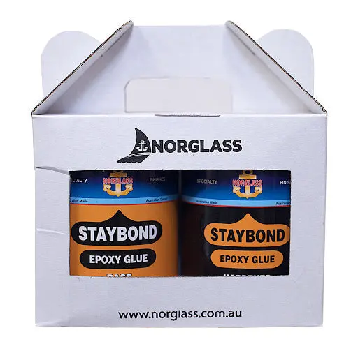 Norglass Staybond Epoxy Glue Base + Hardener 1.9Kg 1