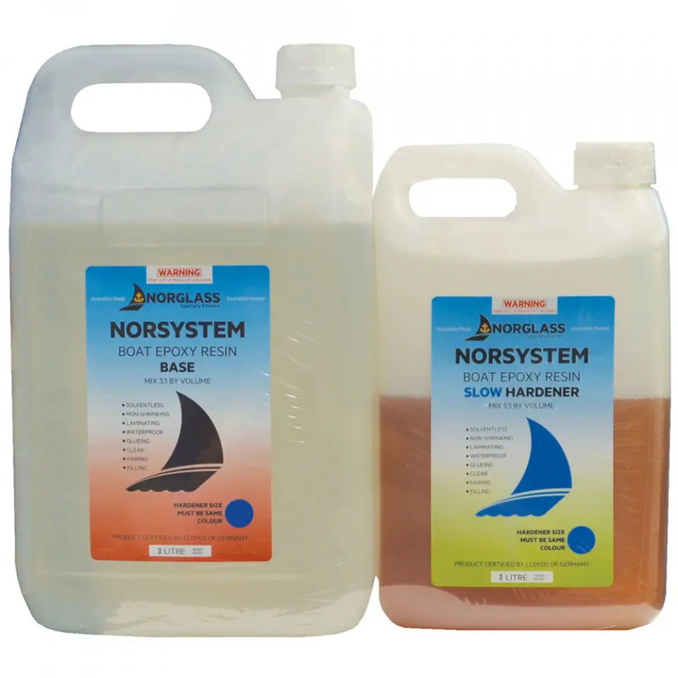 Norglass Norsystem Boat Epoxy Resin Base + Slow Hardener 3L 1
