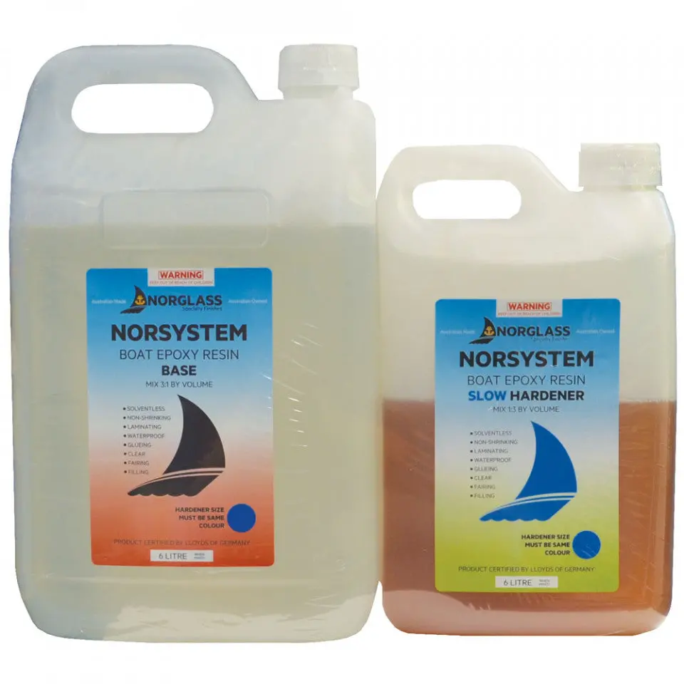 Norglass Norsystem Boat Epoxy Resin Base + Slow Hardener 6L 1