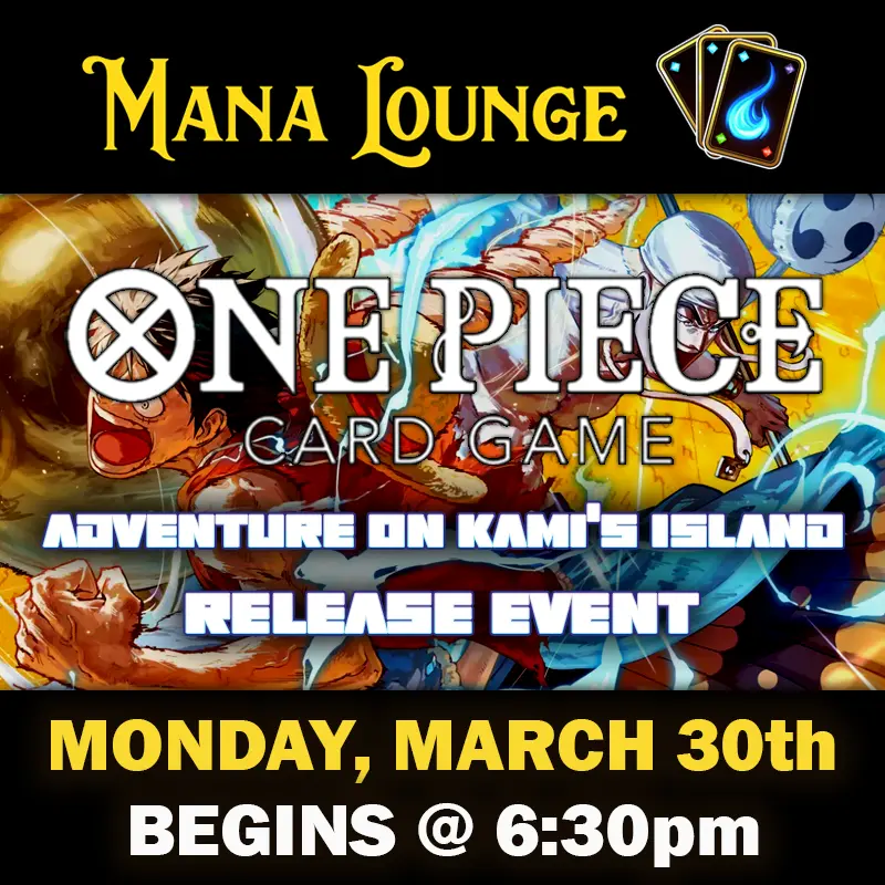 One Piece Card Game: Adventure On Kami’S Island – Release Event Ticket - Mon, Mar 30 2026 1