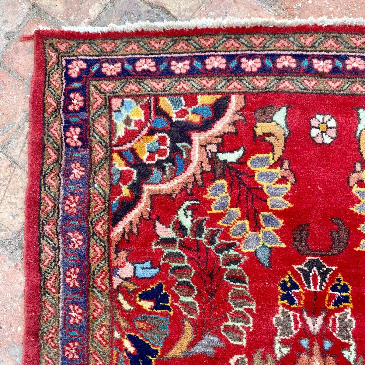 Hand Knotted Vintage Rug 2