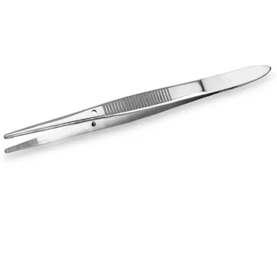 Dissecting Forceps, Straight Blunt Tipped, 11.5 Cm 1