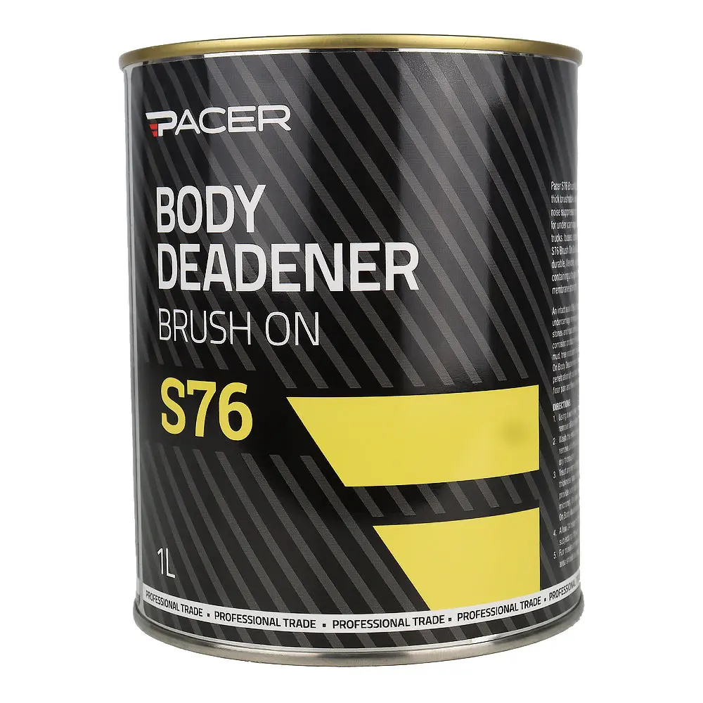 Pacer S76 Body Deadener Brush On 1L Sound Dampening Automotive Coating 1