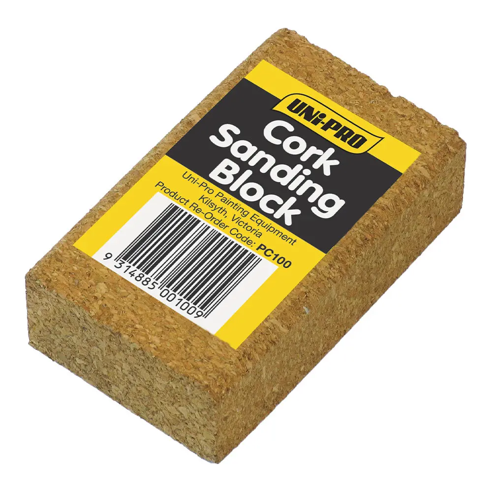 Uni-Pro Cork Sanding Block 100Mm X 55Mm X 30Mm 1