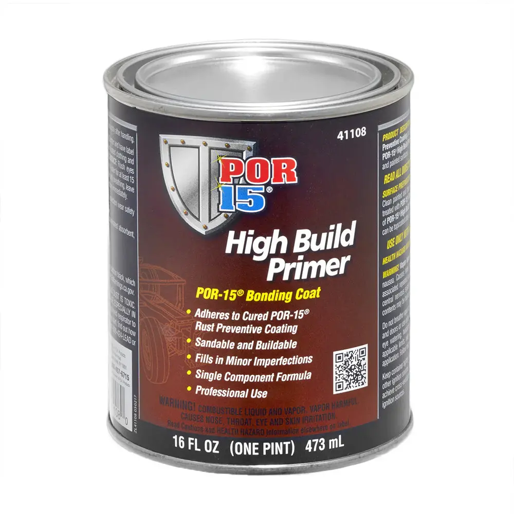 Por15 41108 High Build Primer 473Ml Grey 1K Sandable Sealer 1