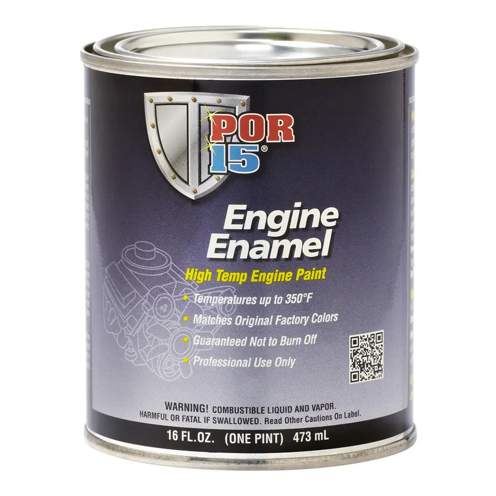 Por15 Engine Enamel 473Ml Chevrolet Orange High Temperature Engine Paint 1