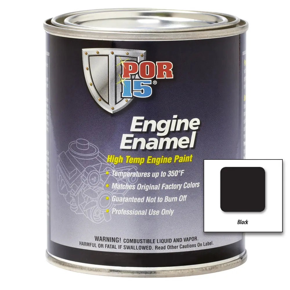 Por15 Engine Enamel 946Ml Black High Temperature Engine Paint 1