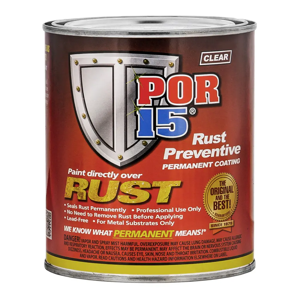 Por15 Rust Preventive Coating 473Ml Gloss Clear Permanent Coating Paint 1