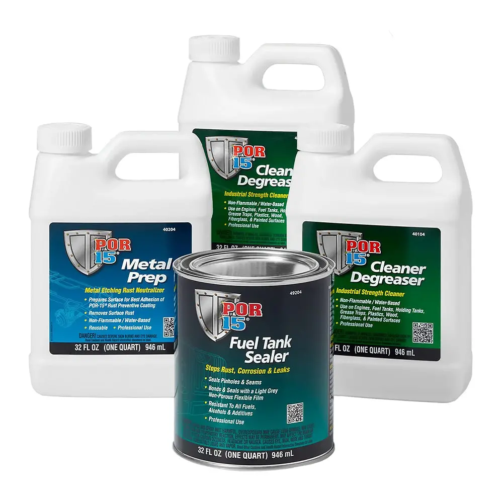 Por15 Automotive Fuel Tank Repair Sealer Kit 3.78L Up To 95L Fuel Tanks 1