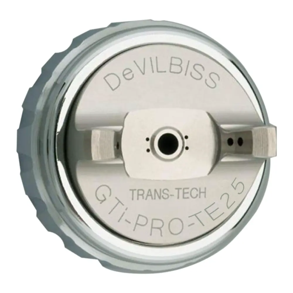 Devilbiss Gti Pro Lite Te25 He Air Cap & Retaining Ring 1