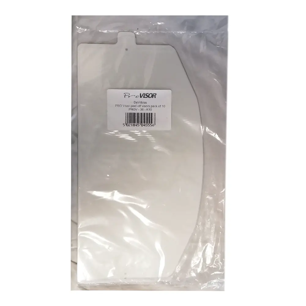 Devilbiss Pro Visor Peel Off Visors Prov-36-K10 X 10 Pack To Suit Prov-650 1