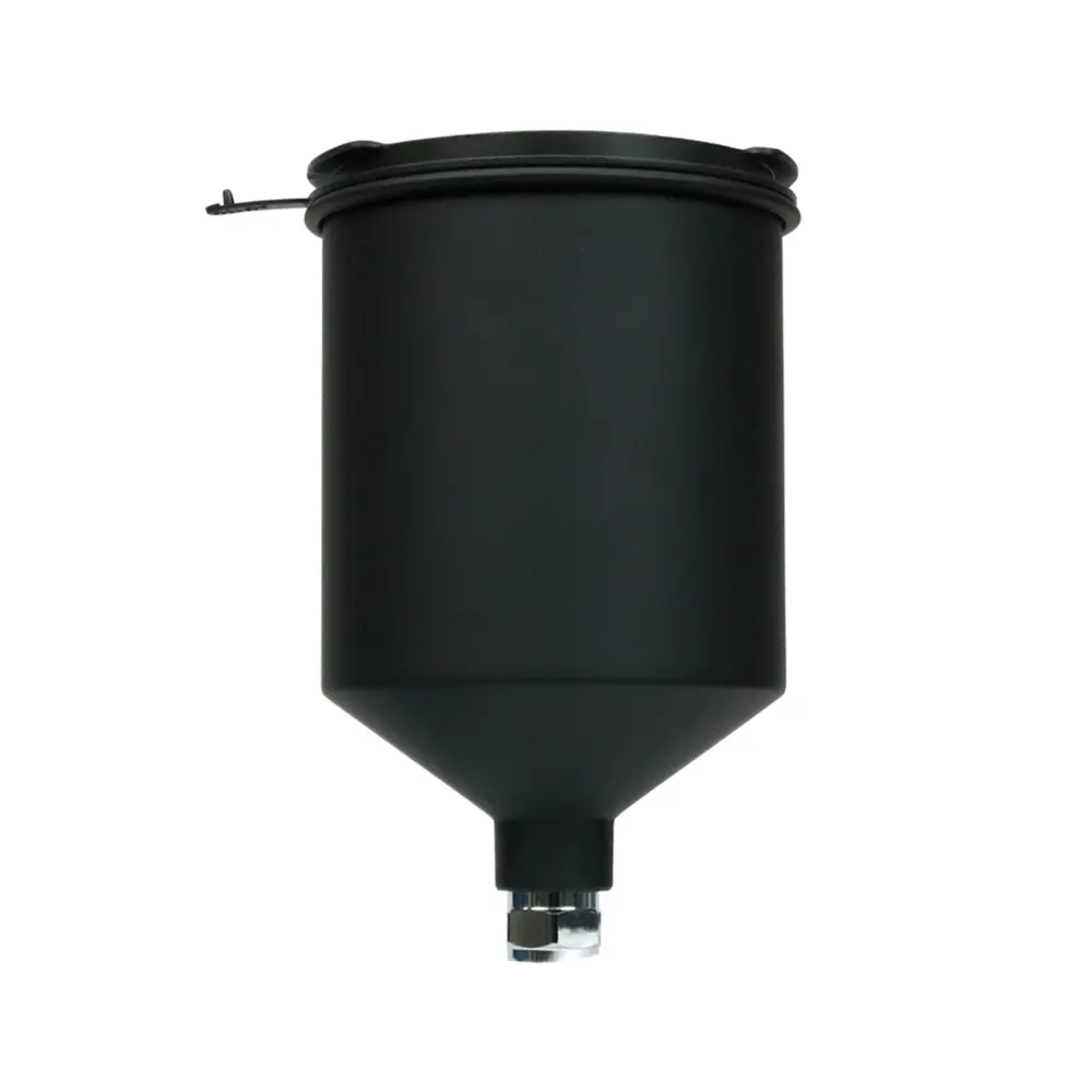2Spray Aluminium Uv Gravity Spray Gun Pot Cup 600Ml Black For Iwata W400 Bell Aria 1