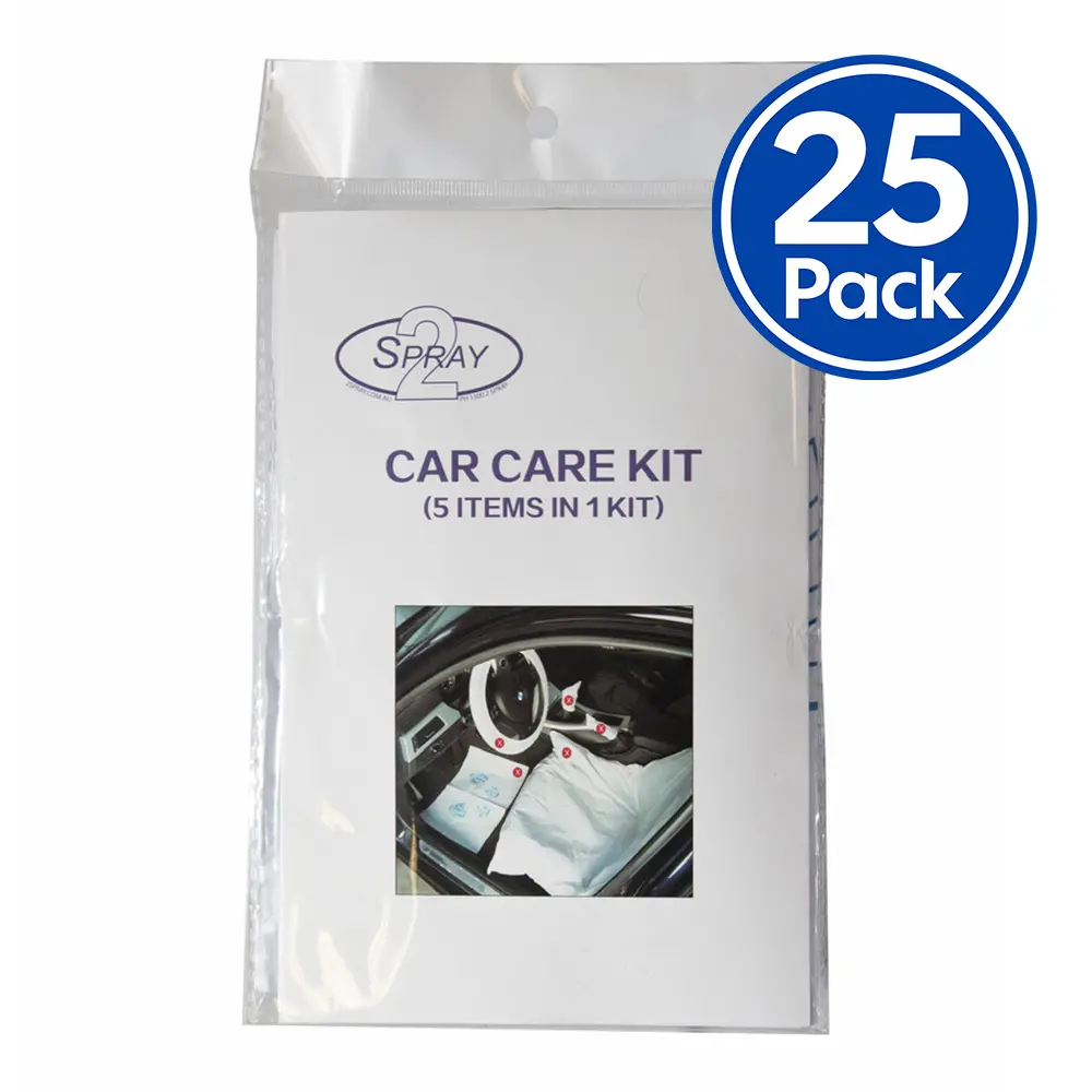 2Spray Car Interior Protection Kit 5 Piece Pack X 25 Pack Bundle Ps.Carekit 1