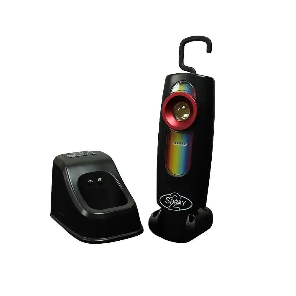 2Spray Led Colour Match Portable Work Light With Charging Dock 1