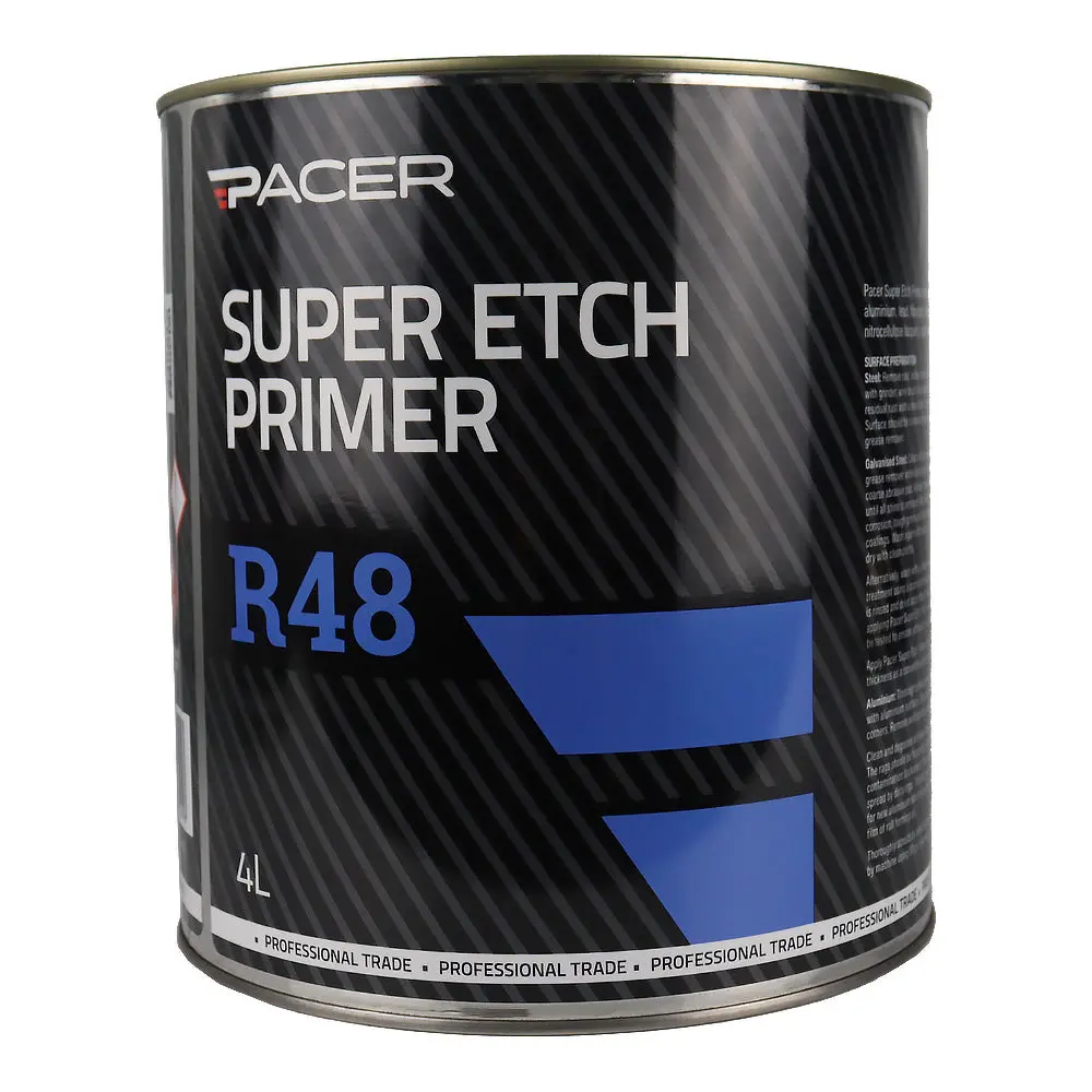 Pacer R48 Super Etch Grey Primer 4L Grey Anti-Corrosion Automotive Primer 1