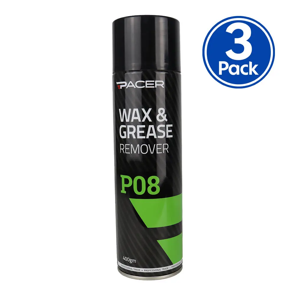 Pacer P08 Wax & Grease Remover 400Gm Surface Preparation Cleaner Automotive X3 1